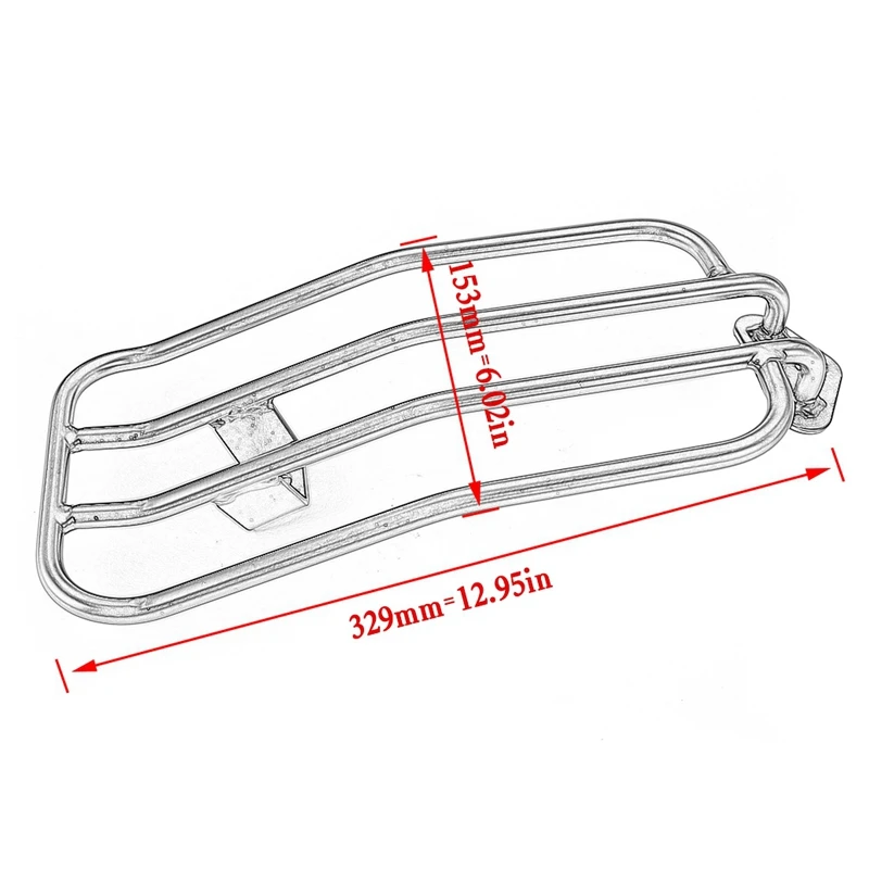 Черная задняя багажная полка Tail Rack Touring Carrier для Honda REBEL CM500 CM300 2017 + Аксессуары
