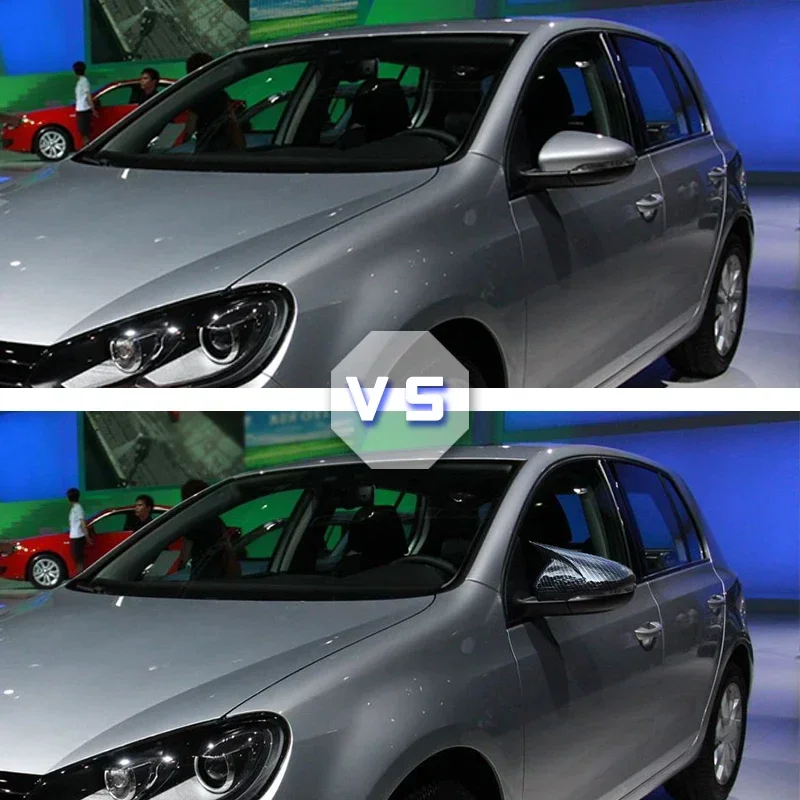 Колпачки для зеркала крыла VW Golf MK6 R20 Touran GTI 6 R (с угольным эффектом) 2 шт.