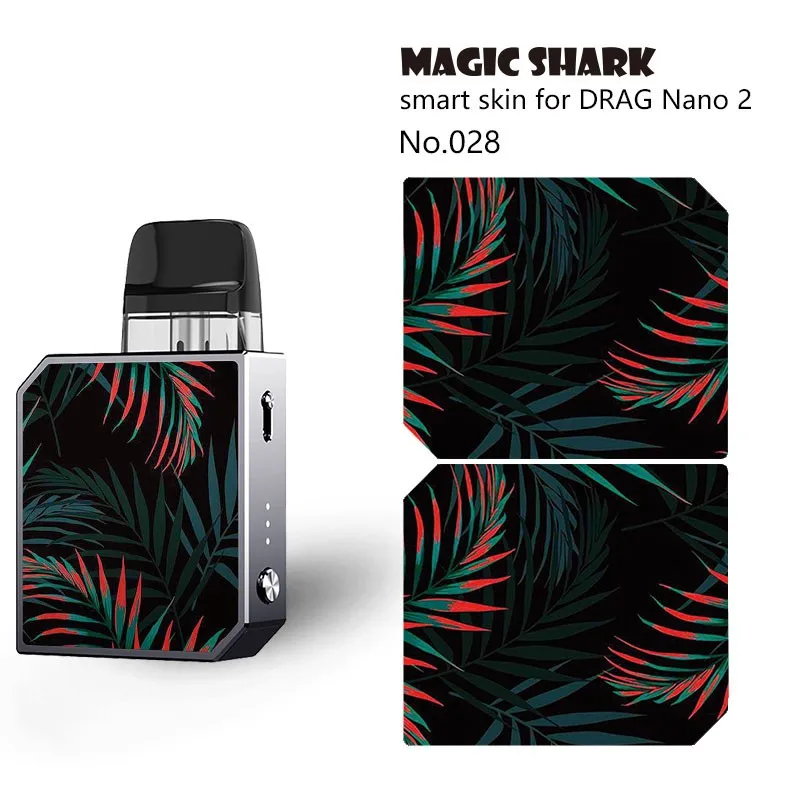 Магический акула 2.5D матовая аниме отпечаток зебры Земля забавная пленка-наклейка для чехла Nano II Voopoo Drag 2 Nano2.