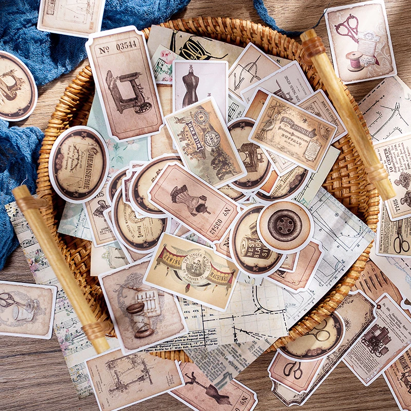 

45 шт. винтажные Стикеры для шитья и скрапбукинга