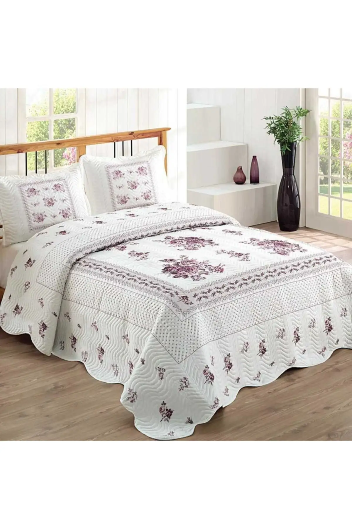 

Bedclothes Double Bed Cotton-Polyester 250x260 arafsz Purple