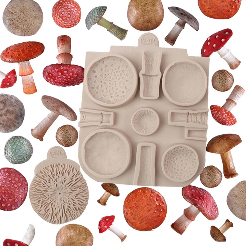 

Huge Mushroom Silicone Fondant Molds Wedding Cake Decorating Tools Cake Molds For Baking Chocolate Resin Molds