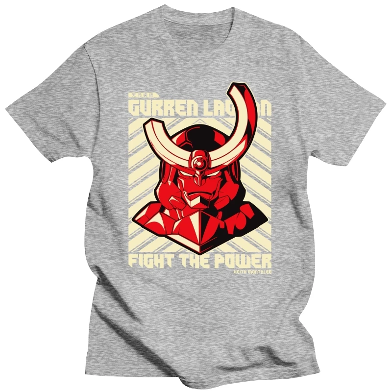 Summan Мужская качественная футболка с принтом Tengen Toppa Gurren Lagann Новое поступление 2020