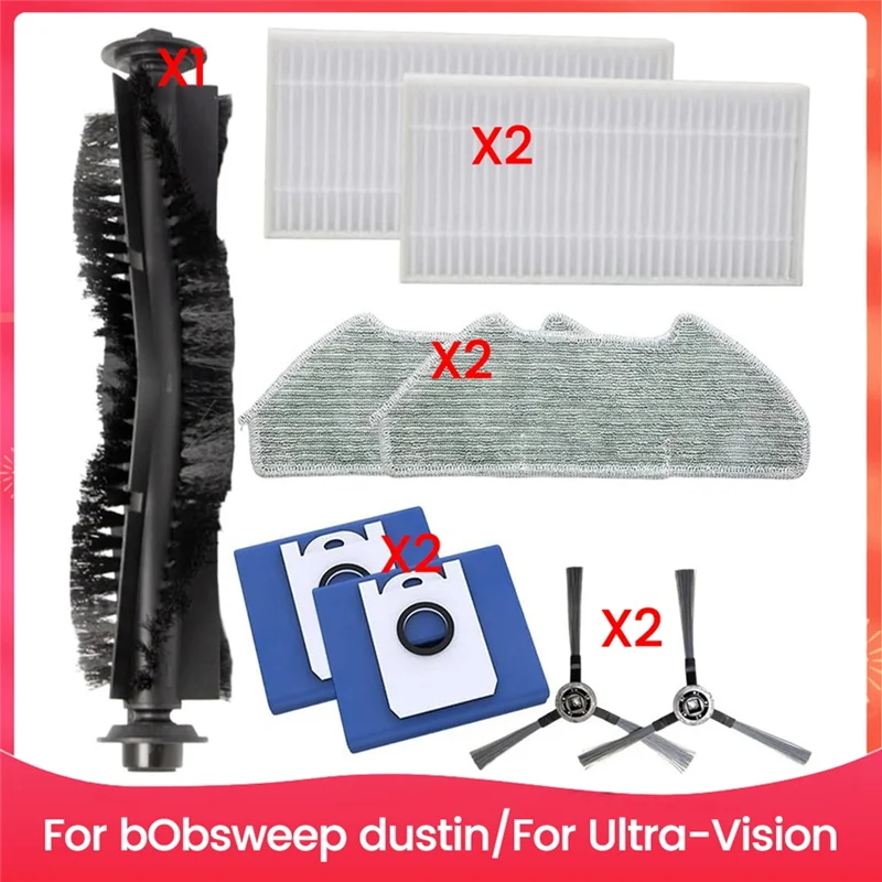 Фото Y51A-запасные части для пылесоса Bobsweep Dustin/для Ultra-Visio, аксессуары для пылесоса, основная боковая щетка, фильтр, швабра, тканевый мешок для пыли №4