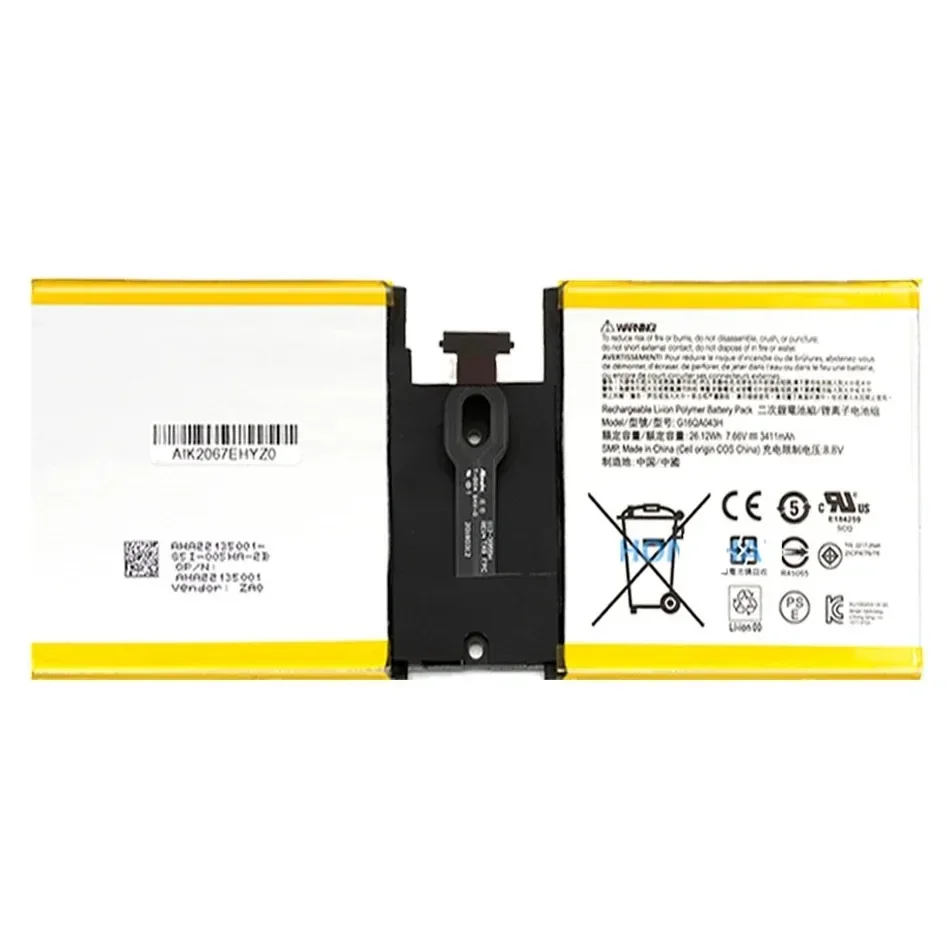 Аккумулятор для Microsoft Surface GO 1824 7 66 В 26 12 Втч 3411 мАч G16QA043H