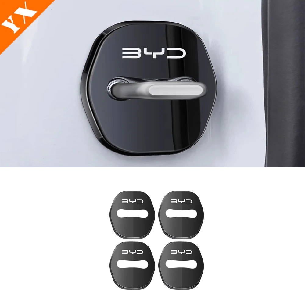 

Для BYD Sealion 7 Sea lion 07 2024-2025 Автомобильный Дверной замок, пряжка, защита от ржавчины, аксессуары из нержавеющей стали