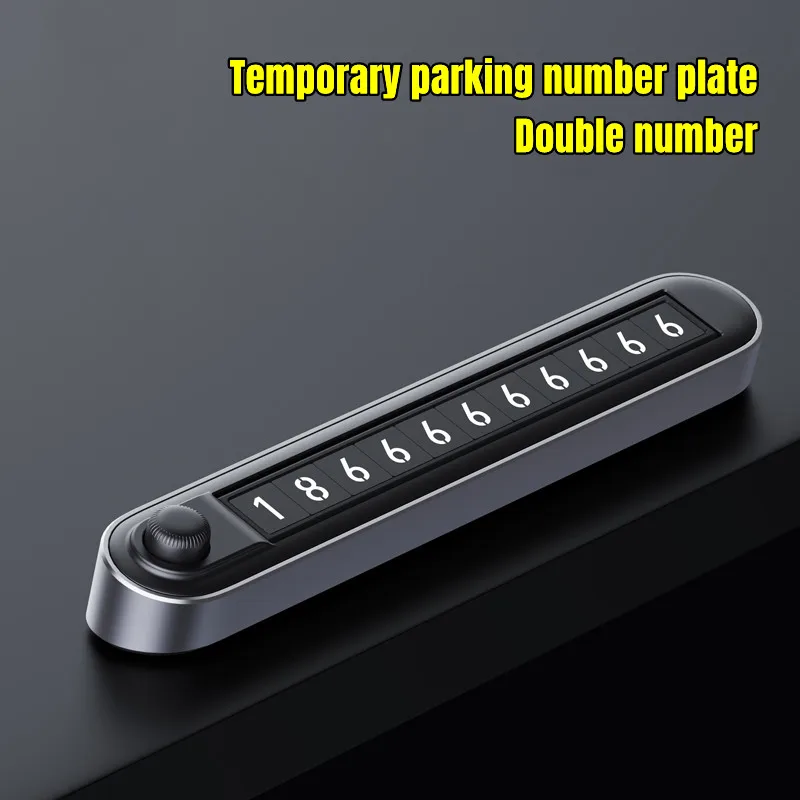 

Car Temporary Parking Card Phone Number Card Plate Telephone Number Car Park Stop Automobile Accessories Car-styling 16*3cm
