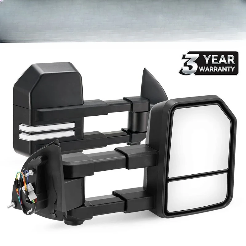 SAN HIMA черная пара светодиодных указателей поворота выдвижные буксировочные