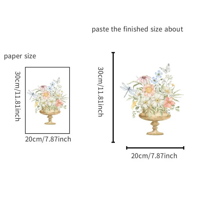 

removable Fresh Flowers Toilet cover Sticker Art Bedroom Decal Mural Decor self-adhesive