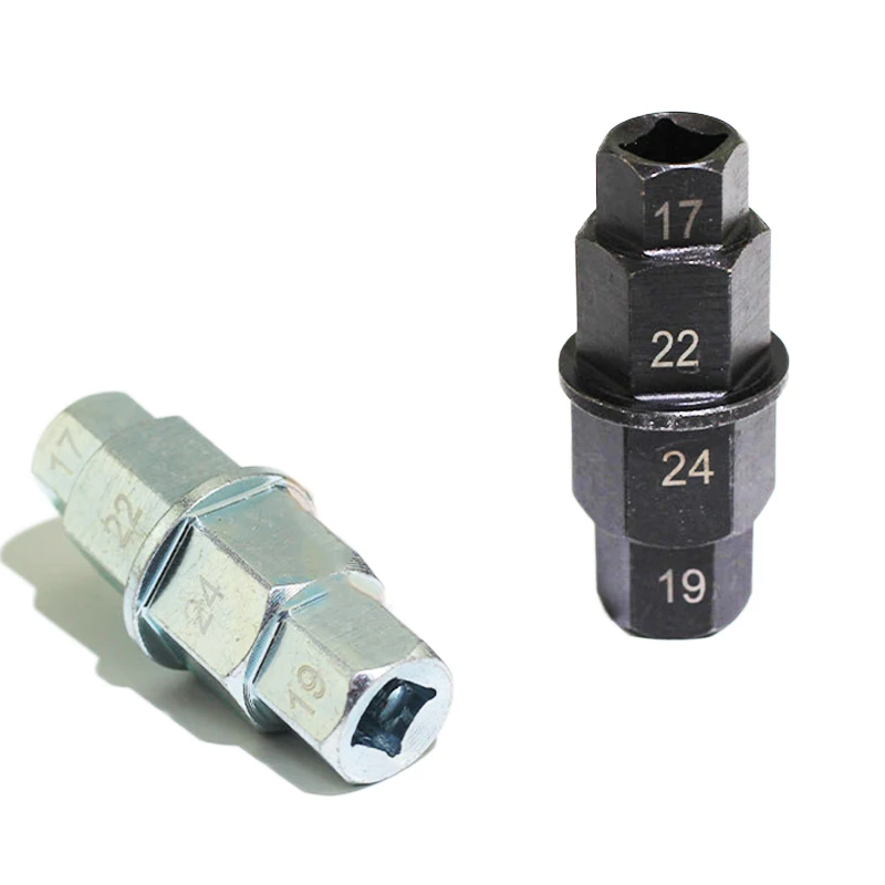 

Motorbike Wheels Steel Motorcycle Front Axle Socket Driver Spanner Spindle Sleeve Auto Hex Key 17MM- 24MM With Any 3/8" Wrench
