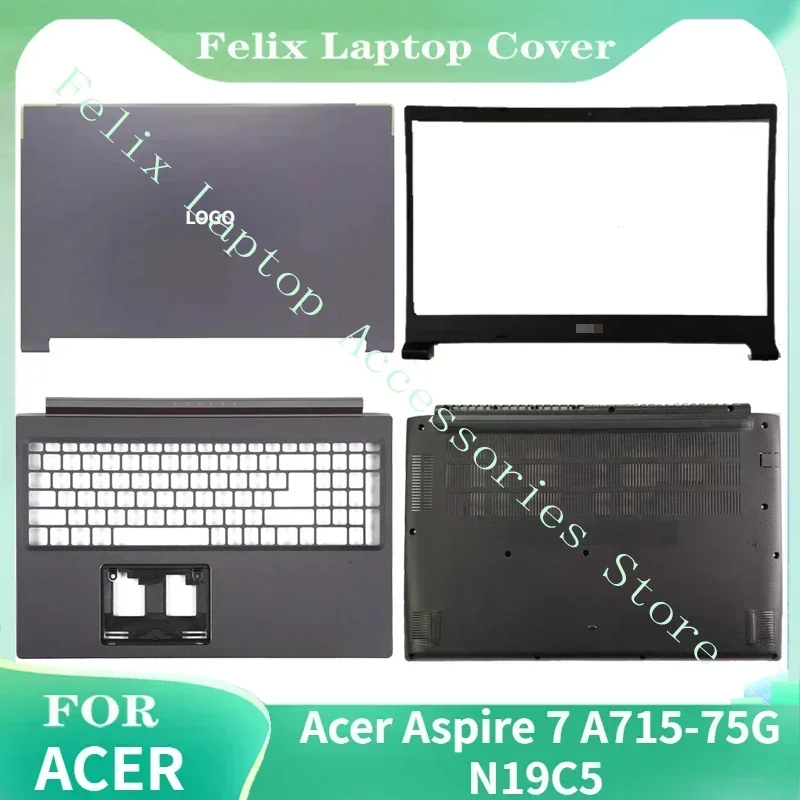 Для Acer Aspire 7 A715-75G N19C5 задняя крышка ЖК-дисплея/передняя панель ЖК-дисплея/подушка