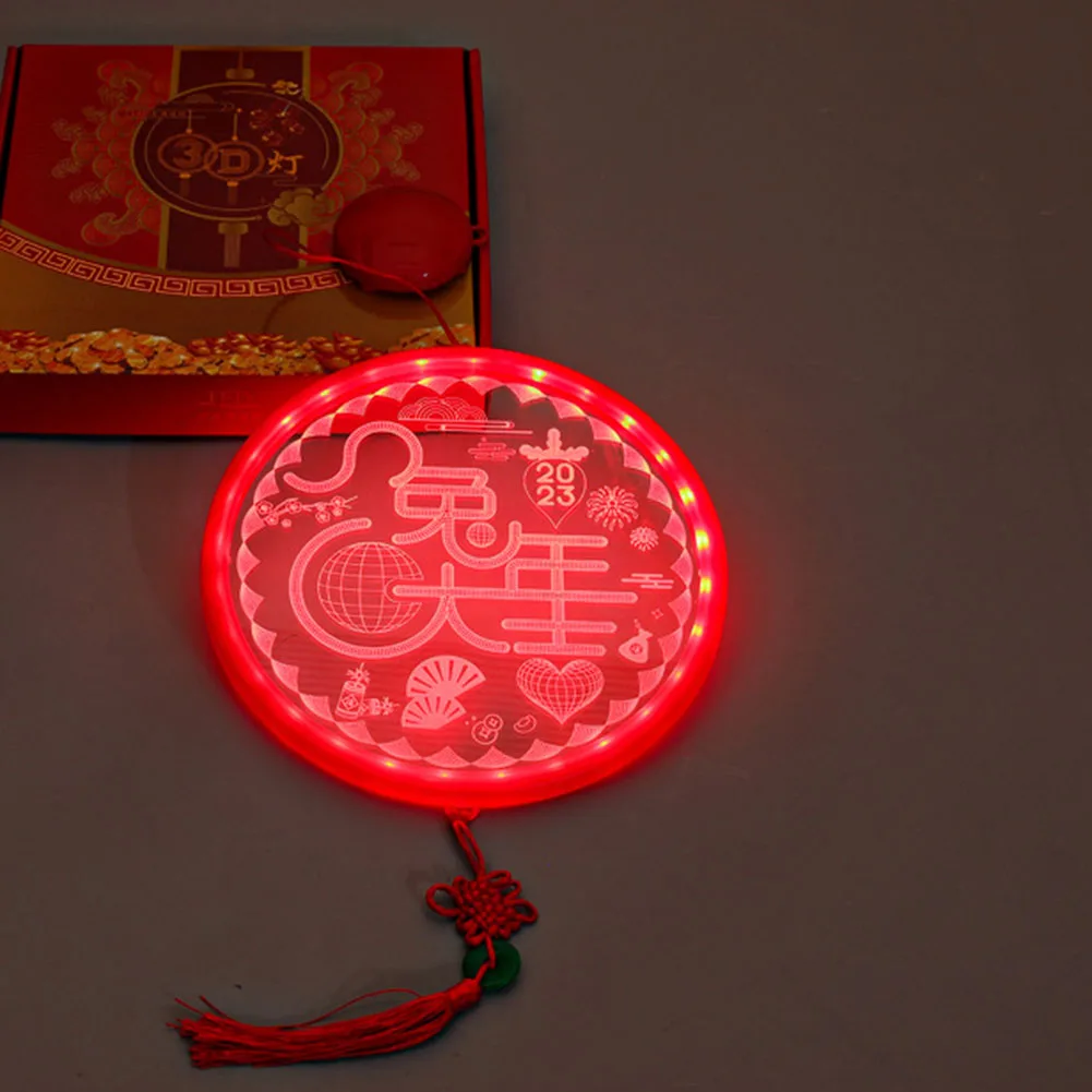 

3D LED Room Decoration Light Battery Powered New Year Hanging Light Ornaments Low Voltage Safety Background Props for Home Party