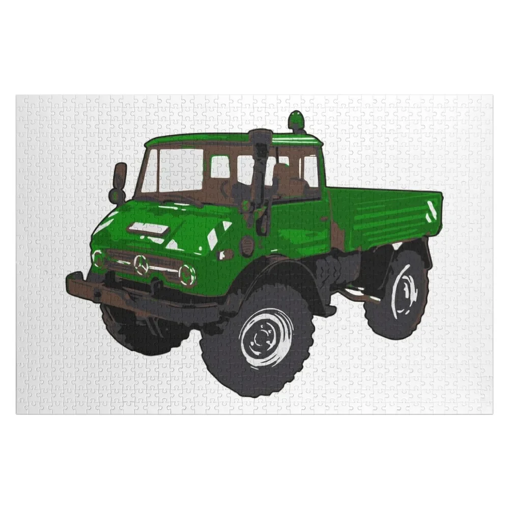 Зеленый пазл Unimog персонализированный подарок рождественские игрушки для