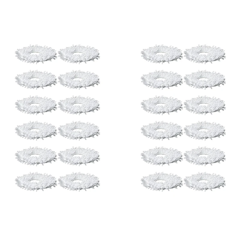 

24Pcs Mopping Cloths For Yeedi Mop Station Self-Cleaning Robot Replacement Mop Cleaning Pad Vacuum Cleaner Parts