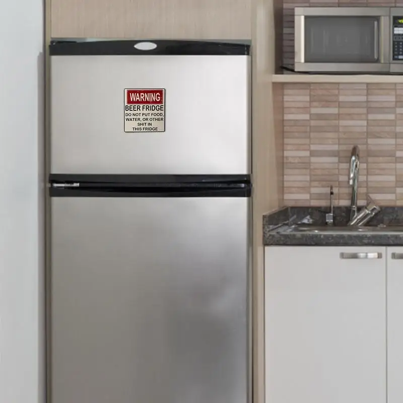 Магнит на холодильник для пива Забавный Магнитный строительный знак не