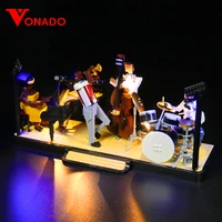 vonado led light kit for 21334 jazz quartet building blocks set not include the model bricks diy toys for children