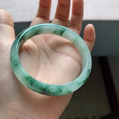 Ювелирные изделия zheru браслет из натурального бирманского нефрита 54 мм-62 мм