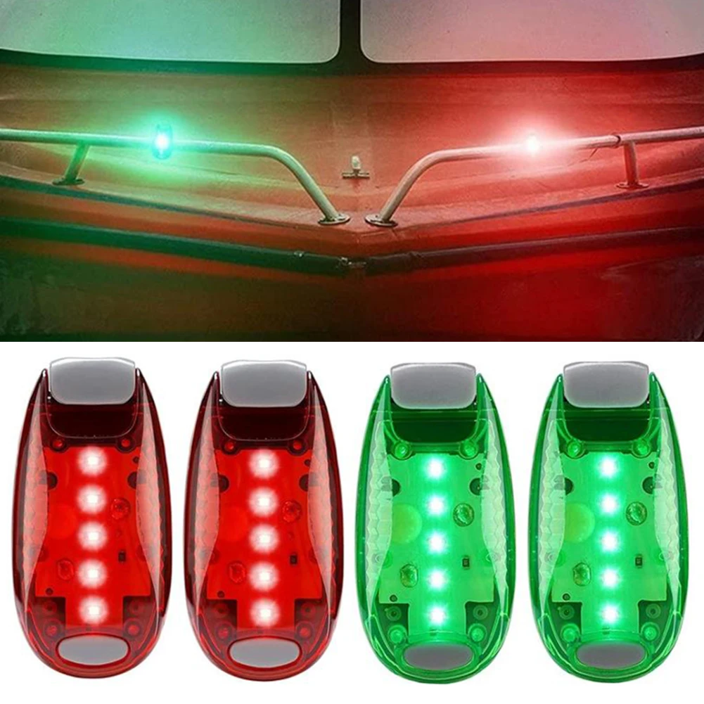 

2/4Pcs Red Green Boat Navigation LED Lights Side Marker Signal Lamps For Marine/Boat/Yacht/Motorboat Night Running Fishing Tool