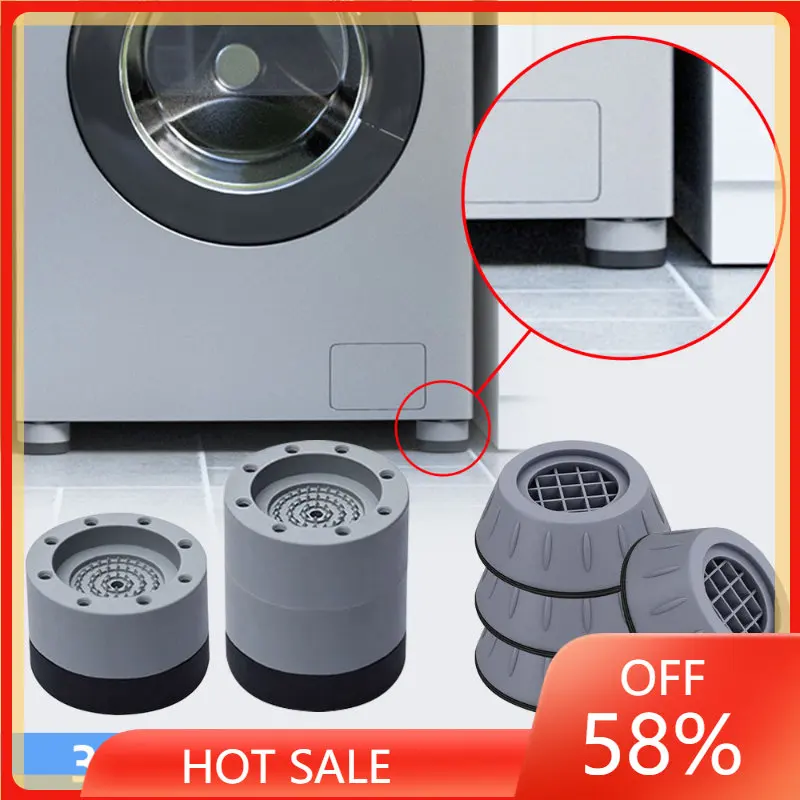 

Anti Vibration Pads Washing Machine Rubber Feet Legs Mat Anti-vibration Pad Universal Noise-reducing Leg Base for Furniture