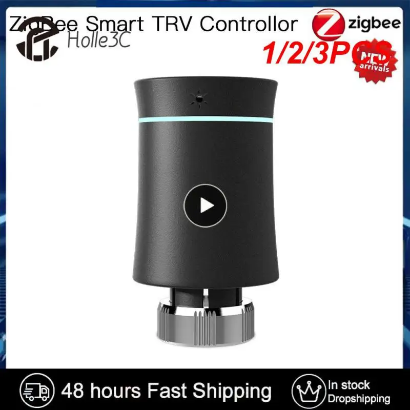 

1/2/3PCS TRV ZigBee 3.0 Tuya New Radiator Actuator Valve Smart Programmable Thermostat Temperature Heater Alexa Voice Control