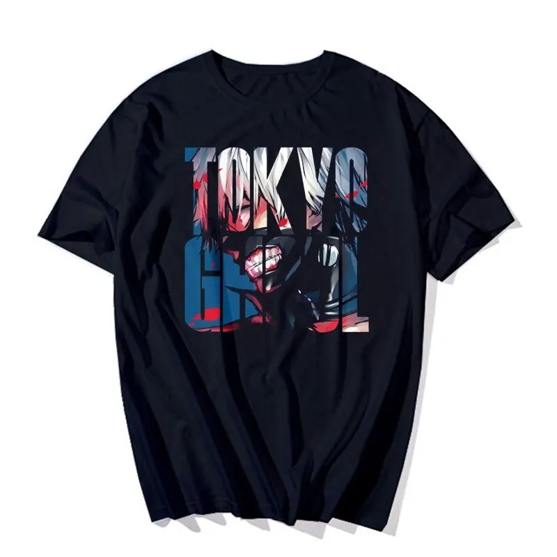 

Tokyo Ghoul Females Tshirt Kaneki Ken Harajuku Unisex Cartoon Oversized T Shirt Japan Anime Oversize T-Shirt men Streetwear