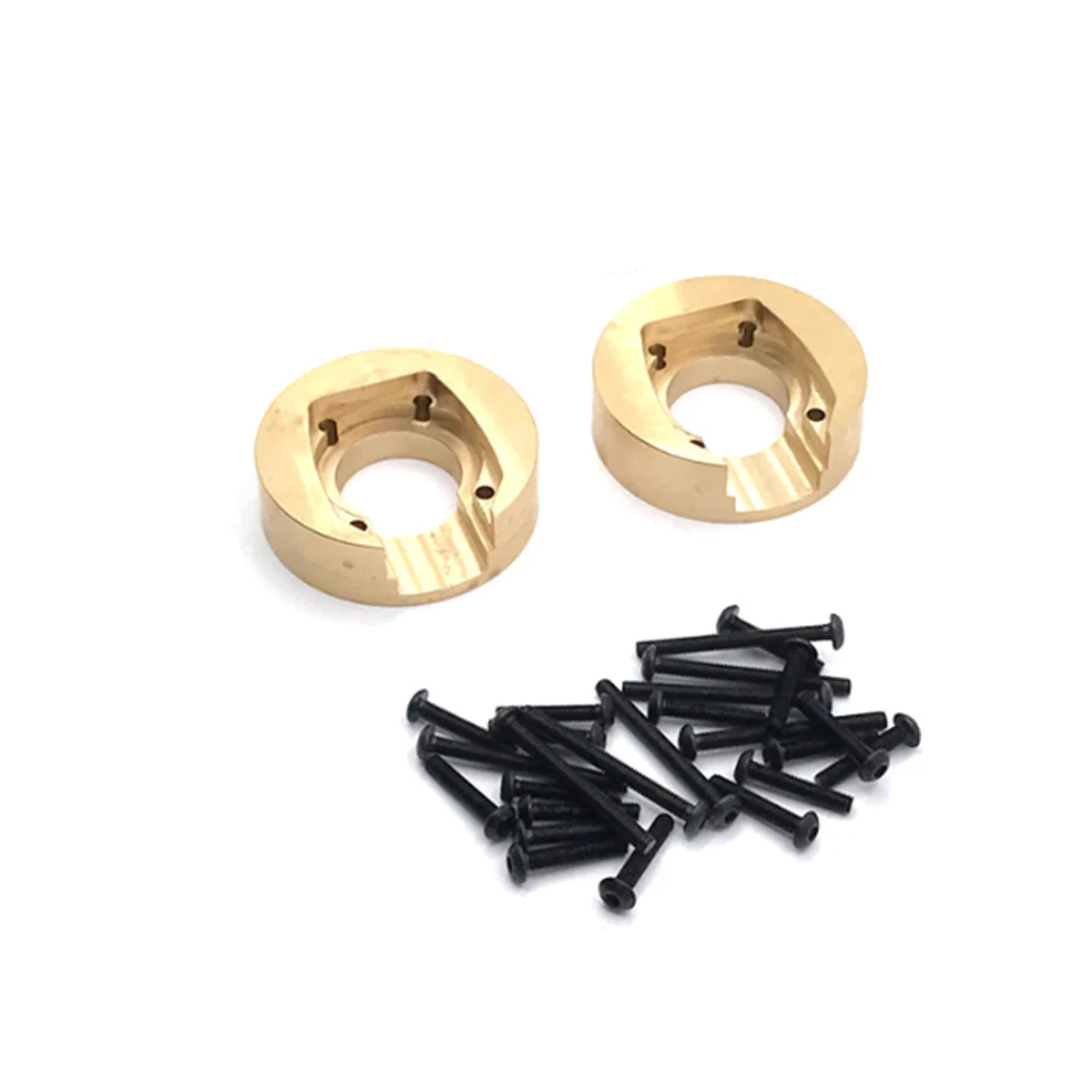 

2 шт. RC автомобили модель колеса кастет модификация частей прочный надежный автомобиль латунные блоки Замена для YK4102 YK4103