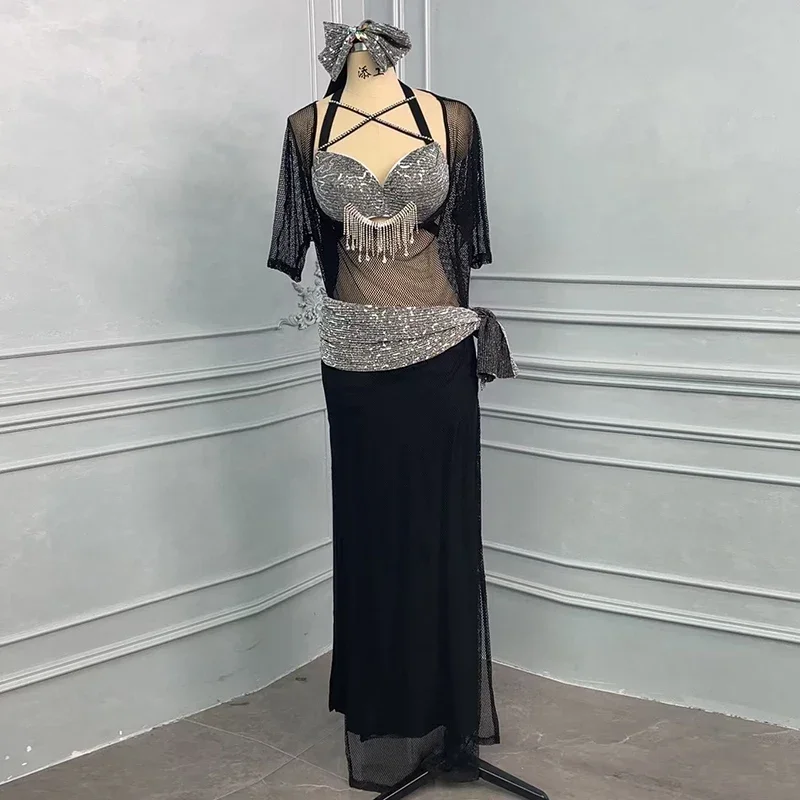 Костюм для танца живота платье выступлений одежда соревнований Балади Шааби