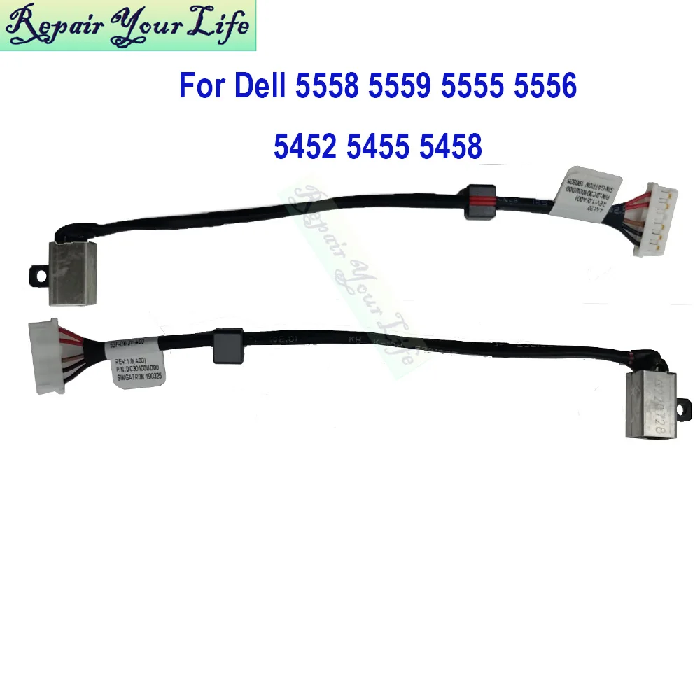Фото KD4T9 Кабель питания постоянного тока для Dell Inspiron 15 5558 5559 5552 5551 5555 5556 14 5455 5458 5452 0KD4T9 DC30100UD00 Запчасти для ноутбуков №1