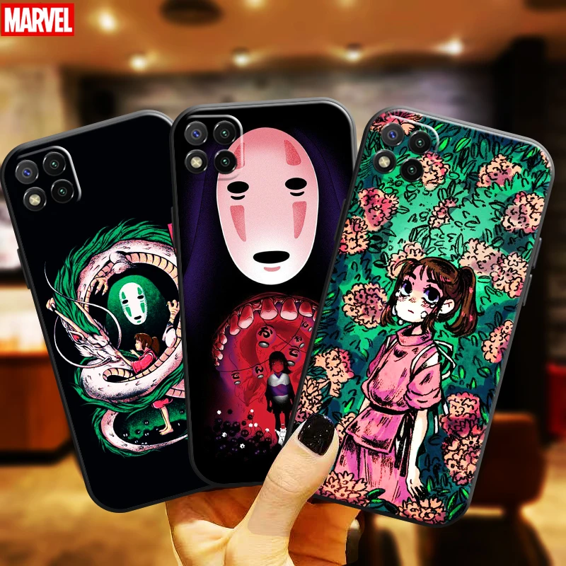 

Totoro No Face Man Spirited Away For Xiaomi Redmi 9C Phone Case Redmi 9C Black Funda Coque Silicone Cover Liquid Silicon