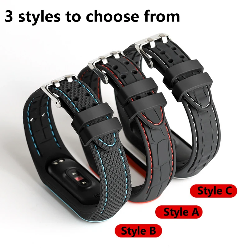 Mi band 6 Strap For Xiaomi Mi band 7 6 Bracelet replacement Sport Silicone Smart watch wrist belt beacelet Miband 3 4 5 strap