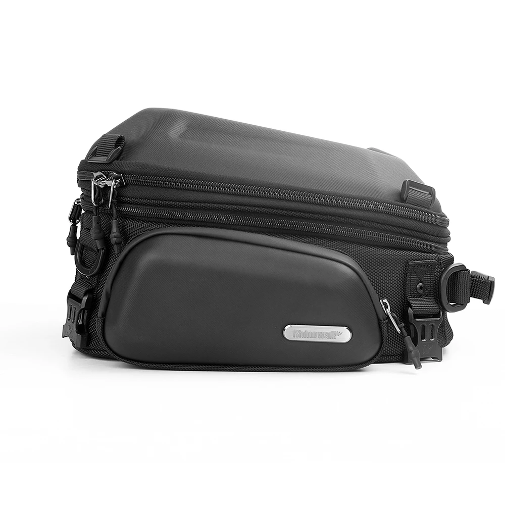 

Сумка для заднего сиденья мотоцикла Rhinowalk, растягивающийся рюкзак 12L-18L с жестким корпусом и двигателем, уличная сумка для багажника мотоцикла, багажная сумка