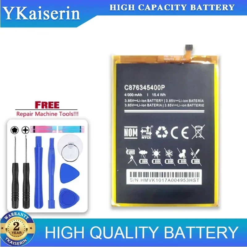 4000mAh Сменный аккумулятор C876345400P для BLU V9 V0450UU