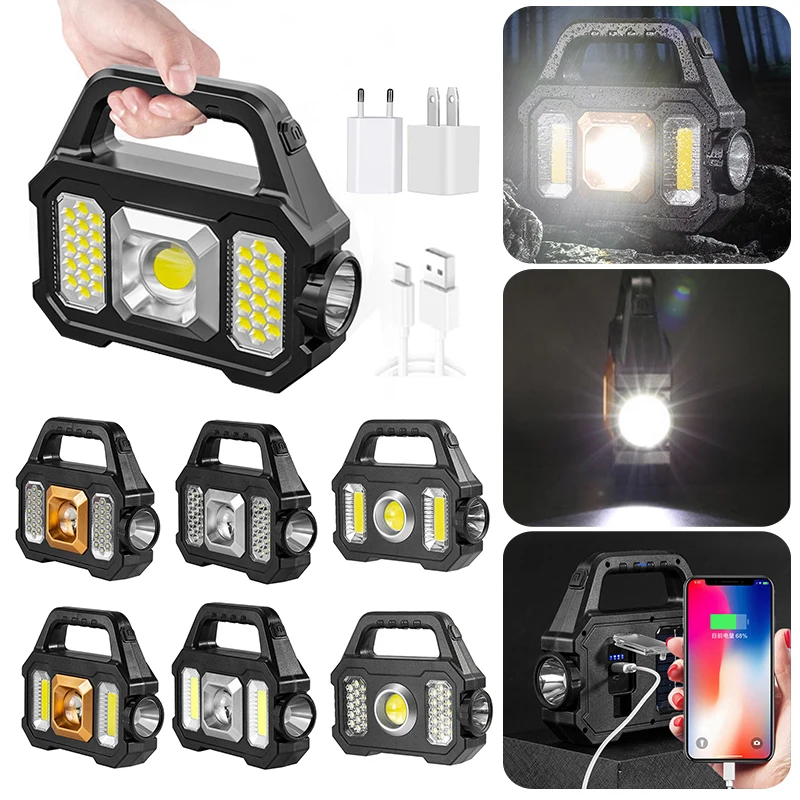 

Водонепроницаемый перезаряжаемый USB фонарик лм, 6 передач, COB/светодиодный фонарик, портативный мощный фонасветильник для кемпинга, походов