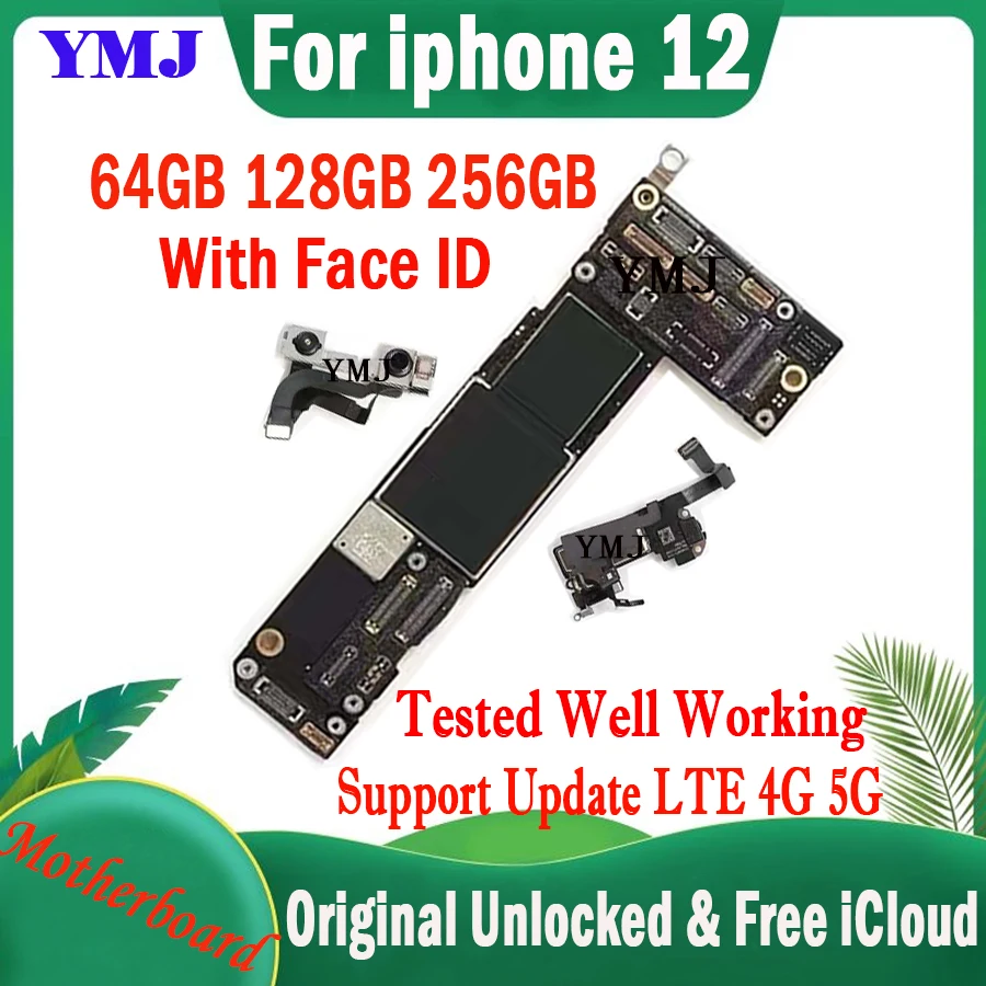 

Логическая плата для iPhone 12 материнская плата с полными ЧИПАМИ протестированная хорошо пластина 64 Гб 128 ГБ 256 ГБ пластина без идентификационн...