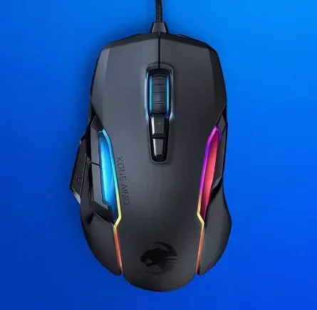 1Magic Leopard Kone AIMO Emo Master RGB Light Chicken Eating Game Проводная мышь постоянного тока