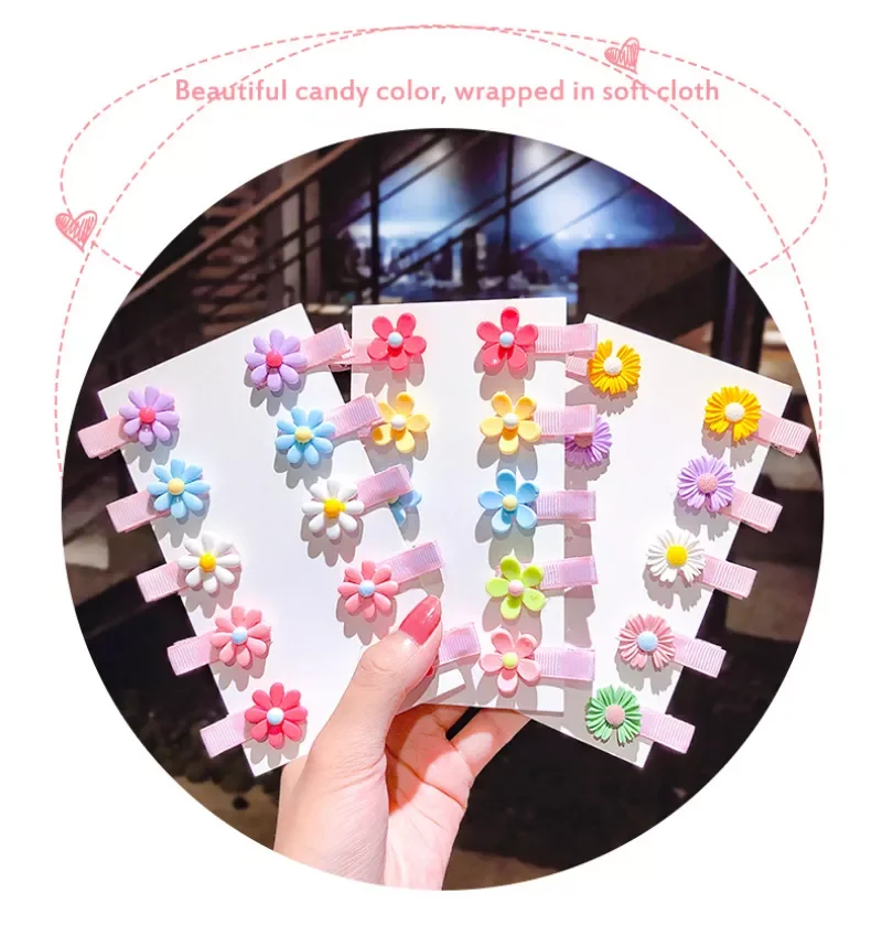 

10pcs Children Cute Color Hairclip Head Jewelry Clip Hair Accessories Baby Clip Cute Fashion Baby Hairpin Dropship