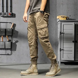 Solid Color Cargo Pants for Mens Fashion Trends Streetwear Bottoms Teen Plus Size Tactics Trouser Jo in Pakistan