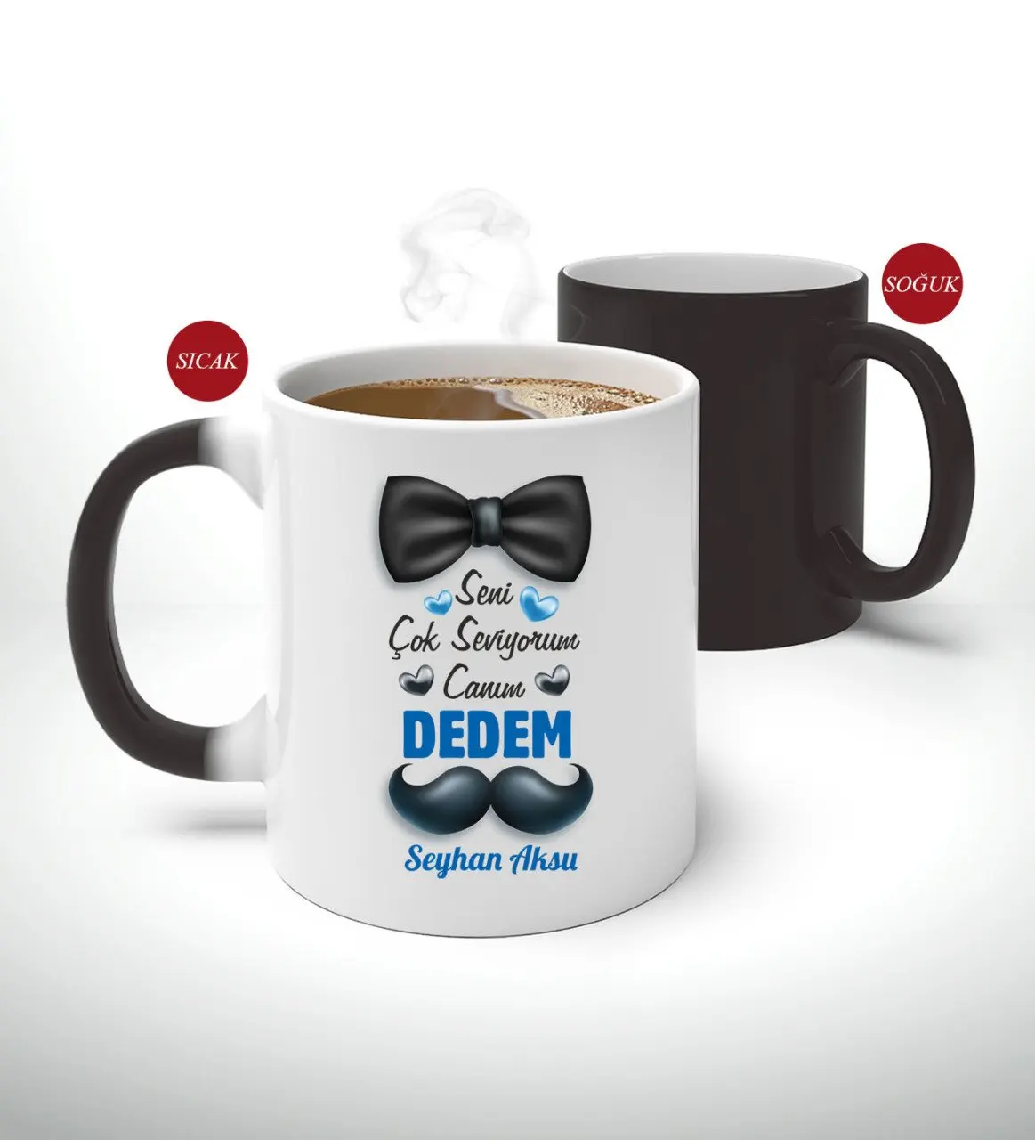 

Персонализированные дорогой Dedem дизайнерская волшебная кружка Bardak-2