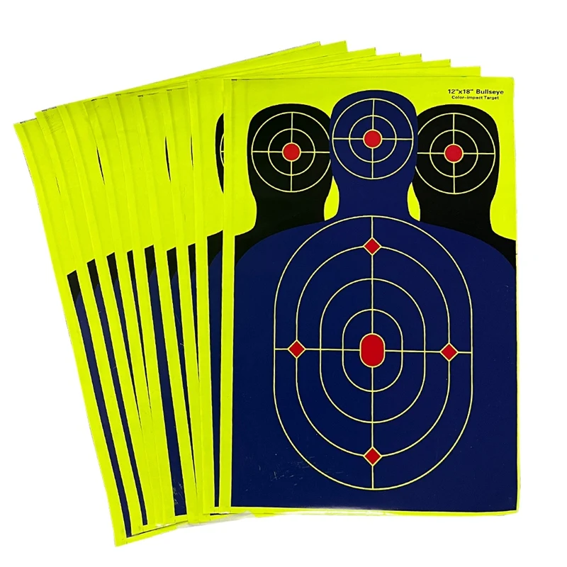 

10Pcs Archery Splash Target Paper Face For Bow Practice Training Outdoor Aim Stickers Shot Accessories