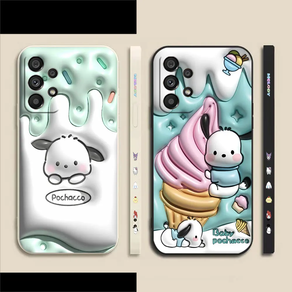 

Cartoon Cute Pochacco Phone Case For Samsung A91 A73 A72 A71 A53 A52 A51 A42 A33 A32 A23 A22 A21S A13 A12 4G 5G Case Funda Shell