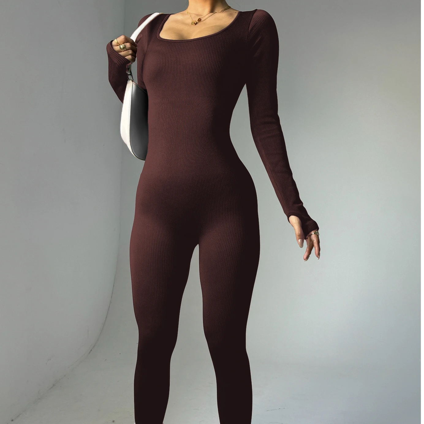 WANAYOU Бесшовный женский комбинезон для йоги цельный спортивный комплект