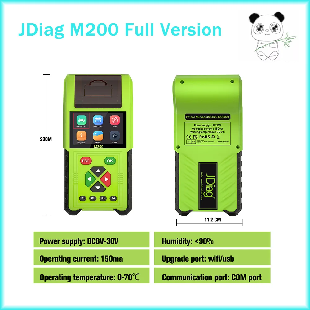 Диагностический сканер для мотоцикла JDiag M200 jdiag m200 OBD2 устройство считывания кодов