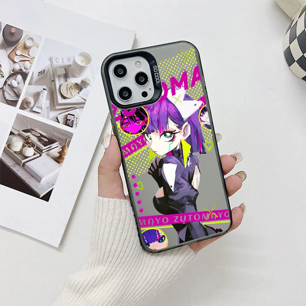 Мультяшный чехол Zutomayo для телефона iPhone 15 14 13 12 11 Pro Max X XR XSMAX 8 7 Plus конфетная матовая