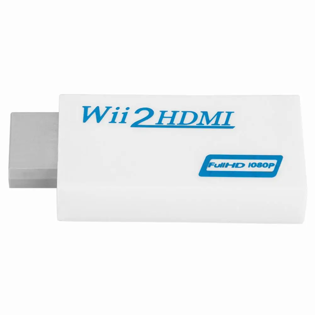 Адаптер Wii в HDMI-совместимый с поддержкой аудио 720P 1080P 3 5 мм для HDTV 2hdmi-совместимый