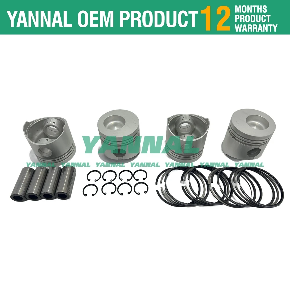 Комплект для капитального ремонта K4F двигателя Mitsubishi MT25 трактора WS310 WS410 Excavato