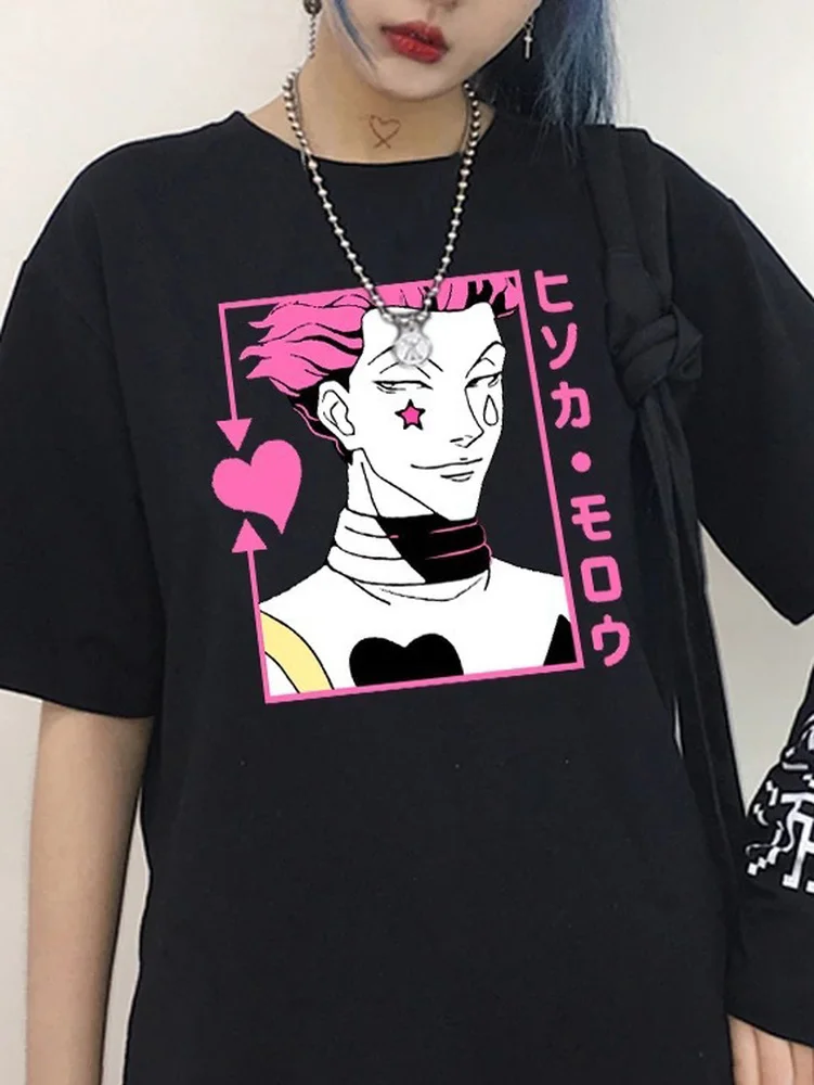 Deeptown Women Gothic T Shirt Anime Graphic T-shirt Korean Harajuku Tee Streetwear Retro Cartoon Print Short Sleeve Summer Top