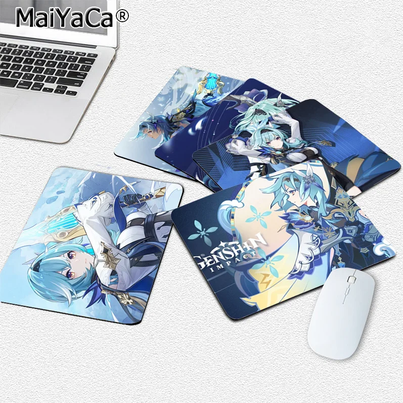 

Genshin Impact Eula Mousepad 25x29cm Small Table Mat Student Mousepad Computer Keyboard Pad Games Pad Desk Mat For PC Gamer