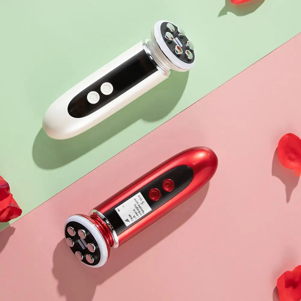 

5 In 1 Rf Ems Led Skin Tightening Mesotherapy Device Beauty Photon Galvanic Skin Led Beauty Cleaning Tools Care G1a9