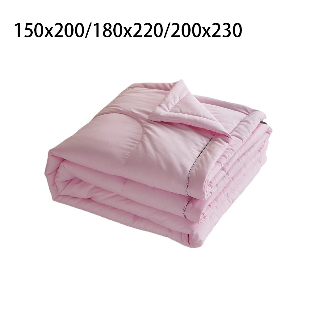 

Quilt Foldable Solid Color Replacement Reusable Washable Warm Keeping Household Bedroom Sofa Blanket Bedding 180x220cm