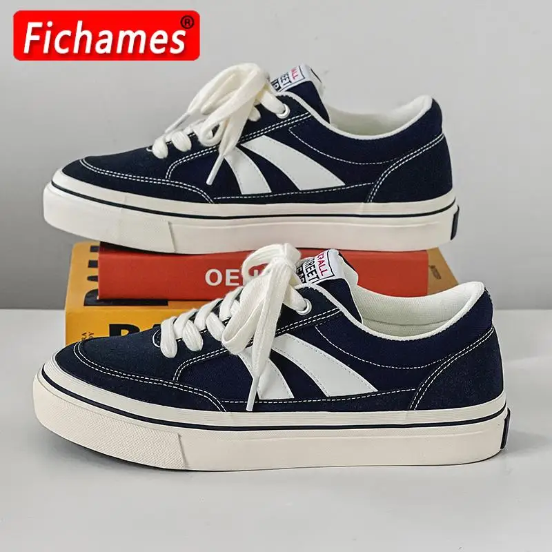 

2023 Hot Sale Lightweight Men's Canvas Shoes Comfortable Low-cut Vulcanized Shoes Men Non-slip Casual Shoes Men Flats